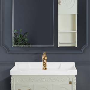 Alternative view of Тумба под раковину из ПВХ (зеркало + тумба под раковину + умывальник)